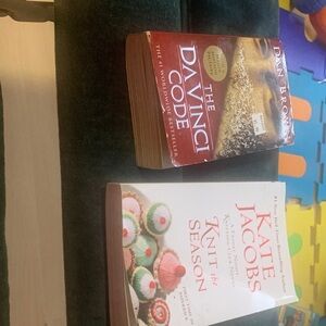 The Da Vinci Code and Knit the Season Books